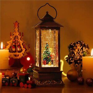 Lantern Decorative with LED Light-8 kinds of Christmas music-Christmas tree LED